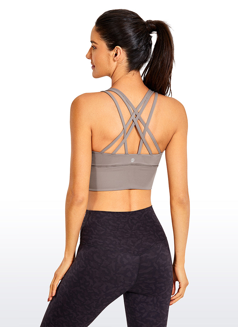 Sujetadores CRZ Yoga Mujer 100% Auténticos Limitado - Nakedfeel Longline  Tiras Back Lunar Rock